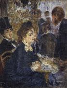 Pierre Renoir At the Cafe painting